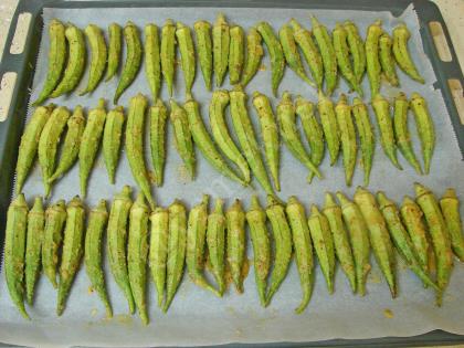 Fırında Bamya Kızartması