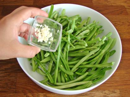 Fırında Taze Fasulye Kızartması