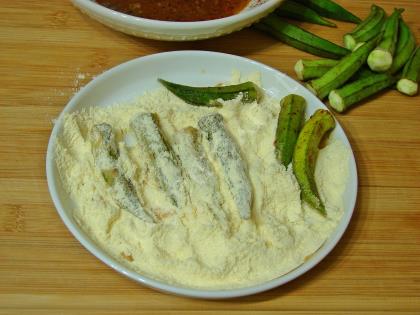 Yumurtalı Bamya Kızartması