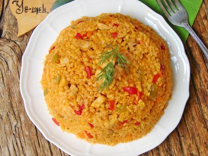 Sebzeli Tavuklu Bulgur Pilavı