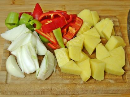 Fırında Sebzeli Somon