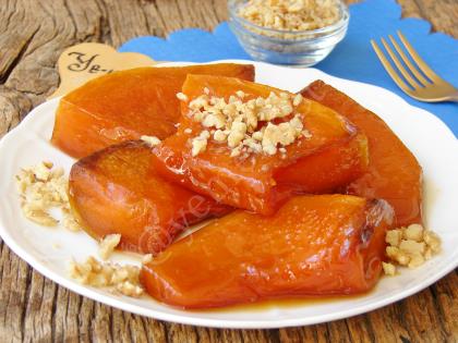 Cevizli Bal Kabağı Tatlısı