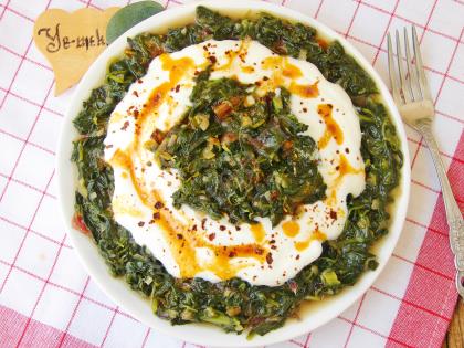 Yoğurtlu Ot Kavurması