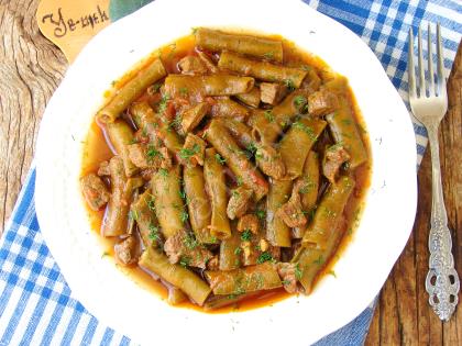 Etli Taze Bakla Yemeği