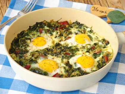 Yumurtalı Ot Kavurması