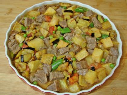 Fırında Sebzeli Kebap