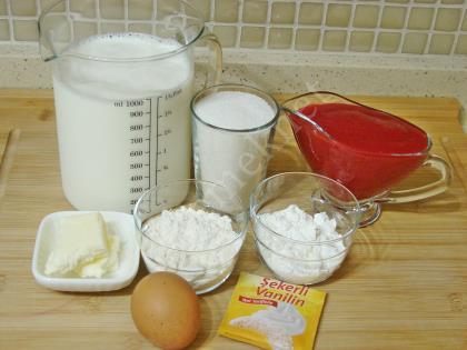 Frambuazlı Muhallebi