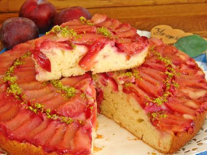 Erikli Ters Yüz Kek