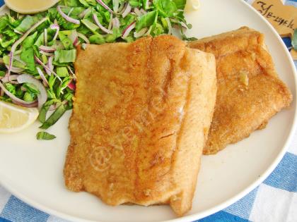 Tavada Mısır Unlu Somon Balığı