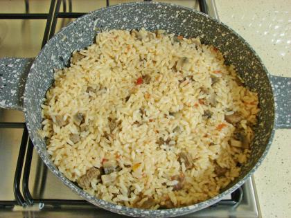 Etli Mantarlı Pilav