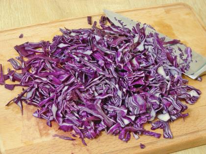 Mor Lahanalı Mercimek Salatası