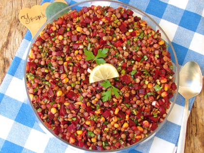 Pancarlı Mercimek Salatası