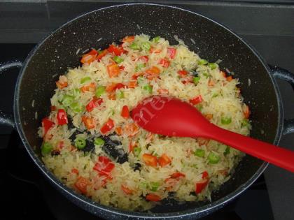 Patlıcanlı Nohutlu Pilav