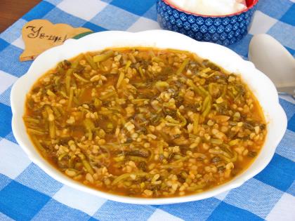 Bulgurlu Semizotu Yemeği