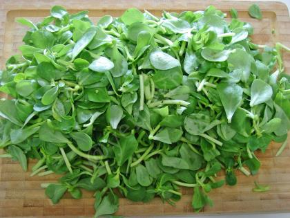 Bulgurlu Semizotu Yemeği