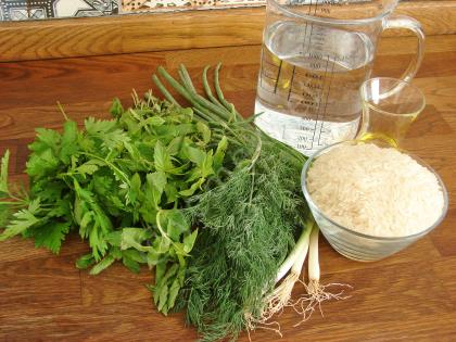 Zeytinyağlı Yeşil Pilav