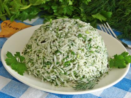 Zeytinyağlı Yeşil Pilav