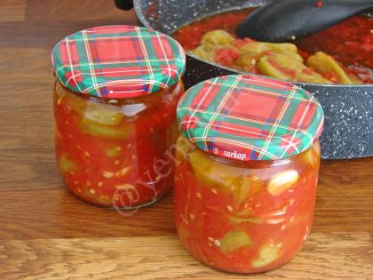 Domatesli Yağlı Biber Turşusu