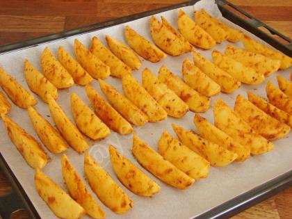 Baked Potato Wedges Recipe