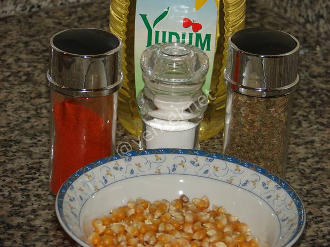 Baharatlı Patlamış Mısır (Acılı) - Yapılışı (1/8) 