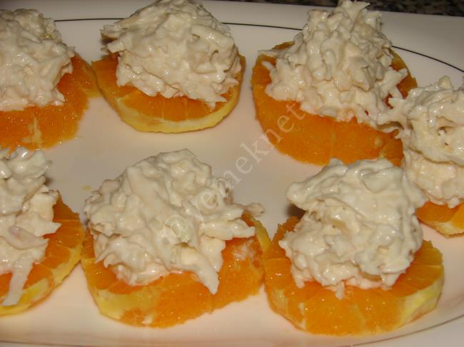 Kerevizli Portakal Kanepeleri (Kereviz Salatası) - Yapılışı (9/12) 