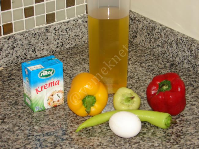 Kremalı Gökkuşağı Omlet - Yapılışı (1/12) 