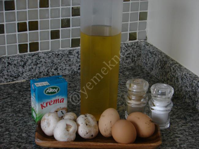 Kremalı Mantarlı Omlet - Yapılışı (1/12) 