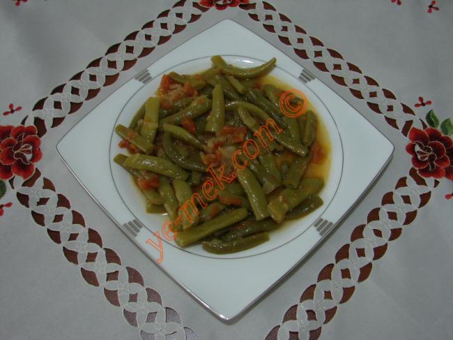 Zeytinyağlı Taze Fasulye - Yapılışı (8/10) 