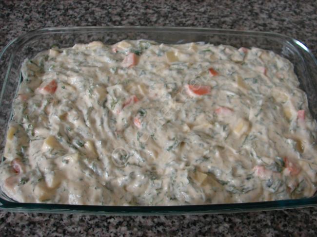 Borcamda Patatesli Kek - Yapılışı (8/12) 