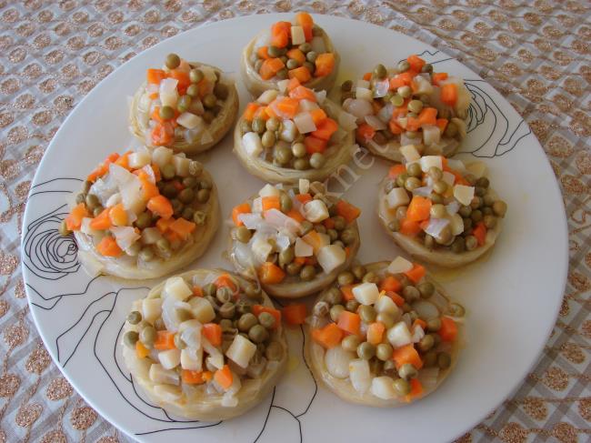 Zeytinyağlı Enginar Dolması - Yapılışı (12/16) 