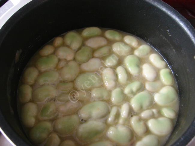 Zeytinyağlı İç Bakla Mezesi - Yapılışı (6/12) 