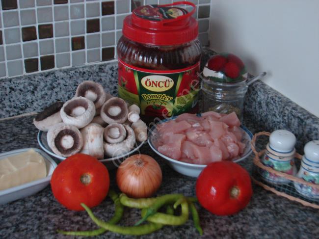 Fırında Mantarlı Tavuk Sote - Yapılışı (1/16) 