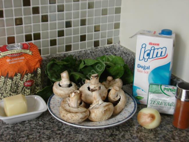 Ispanaklı Mantar Dolması - Yapılışı (1/12) 