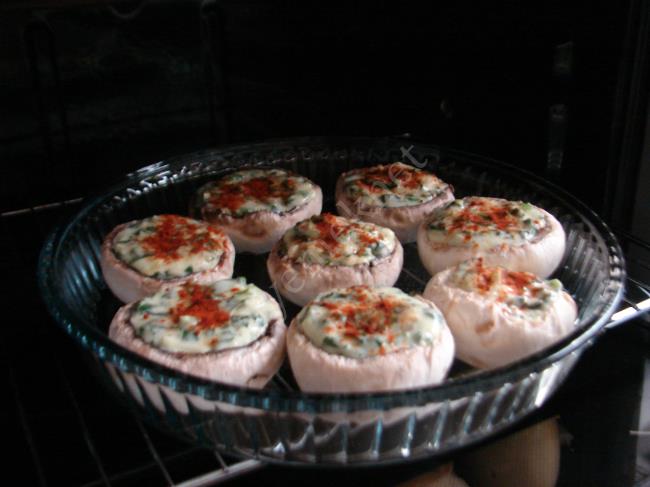 Ispanaklı Mantar Dolması - Yapılışı (9/12) 