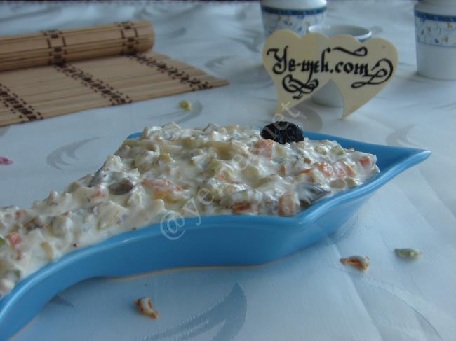 Sebzeli Tavuk Salatası (Dukan Usulü) - Yapılışı (15/20) 