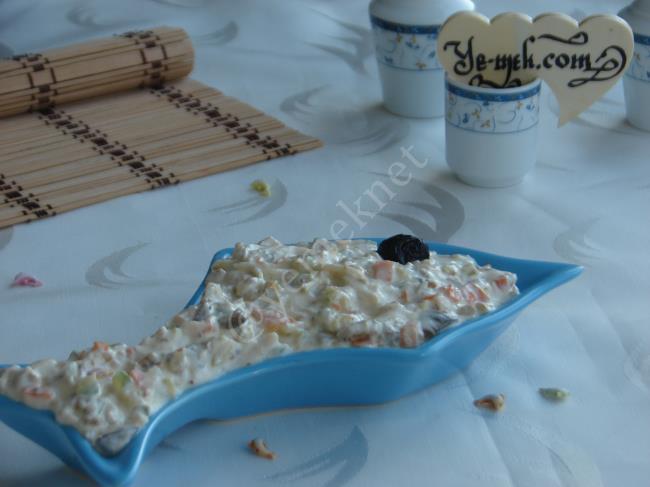 Sebzeli Tavuk Salatası (Dukan Usulü) - Yapılışı (16/20) 