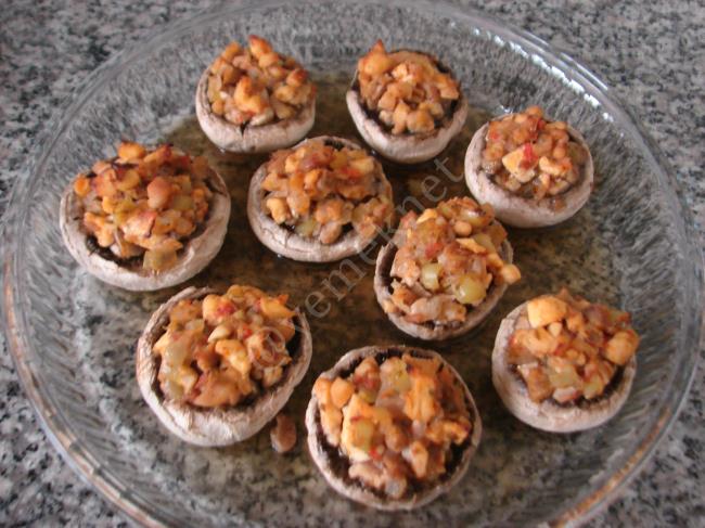 Tavuklu Mantar Dolması - Yapılışı (10/16) 