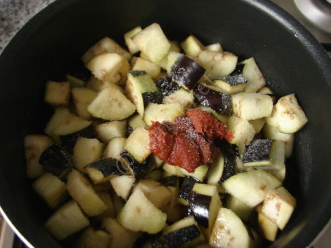 Zeytinyağlı Patlıcan - Yapılışı (5/8) 