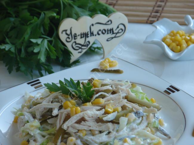 Göbekli Tavuk Salatası (Dukan Usulü) - Yapılışı (11/16) 