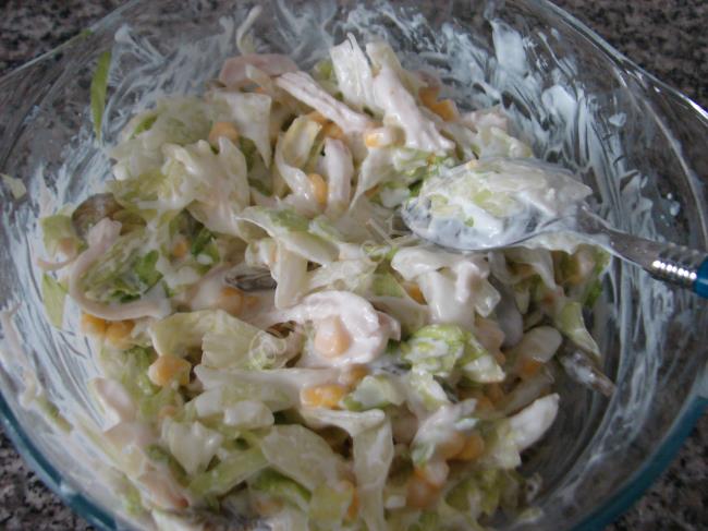 Göbekli Tavuk Salatası (Dukan Usulü) - Yapılışı (9/16) 