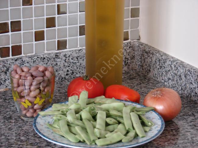 Barbunyalı Taze Fasulye (Girit Mutfağı) - Yapılışı (1/12) 