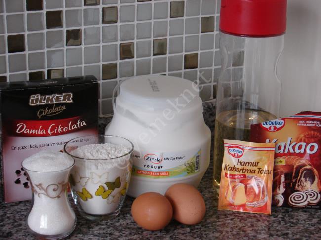 Çikolata Parçacıklı Kakaolu Muffin Malzemeleri