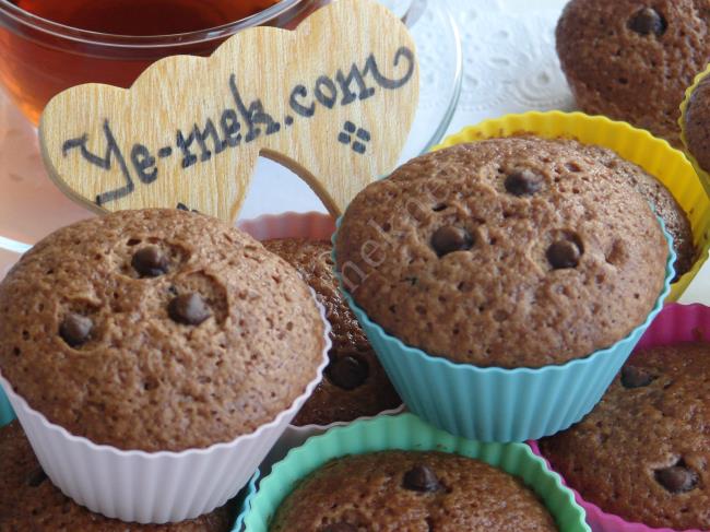 Çikolata Parçacıklı Kakaolu Muffin - Yapılışı (14/16) 