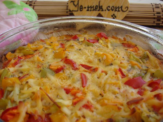 Fırında Biberli Omlet - Yapılışı (12/16) 