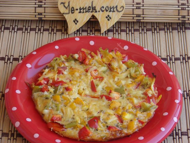 Fırında Biberli Omlet - Yapılışı (13/16) 