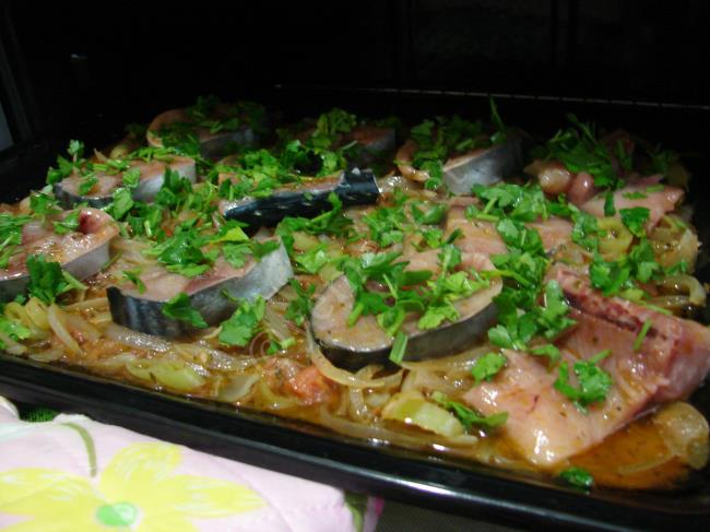 Fırında Söğüşlü Palamut - Yapılışı (11/16) 