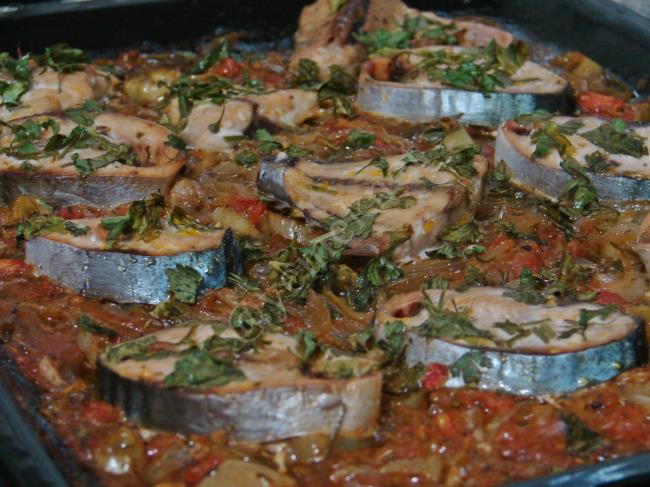 Fırında Söğüşlü Palamut - Yapılışı (12/16) 