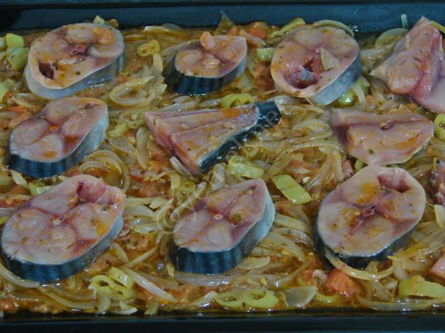 Fırında Söğüşlü Palamut - Yapılışı (7/16) 