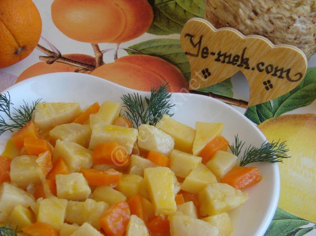 Zeytinyağlı Portakallı Kereviz - Yapılışı (8/12) 