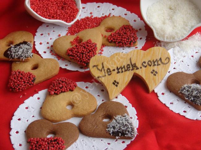 Soslu Kalp Kurabiye - Yapılışı (6/8) 